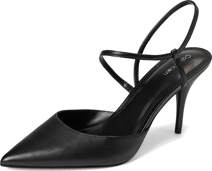 Calvin Klein Cordera Women's Shoes Black Leather : 6 M, Synthetic - Image 5