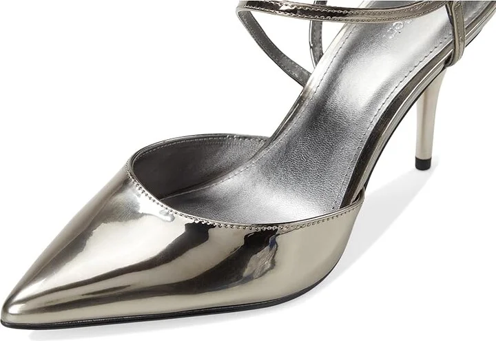 Calvin Klein Cordera Women's Shoes Pewter Mirror Metallic : 7.5 M, Synthetic - Image 7