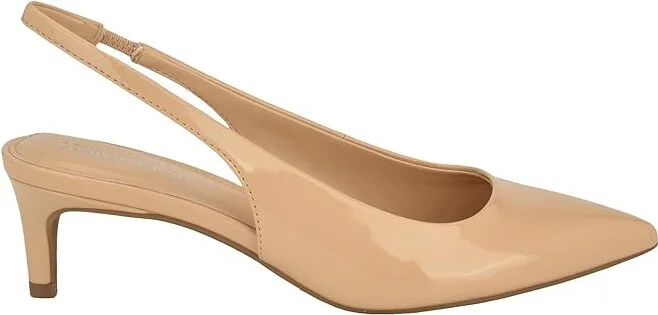 Calvin Klein Dainty Women's Shoes Light Natural Patent : 5.5 M, Leather - Image 5