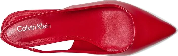 Calvin Klein Dainty Women's Shoes Red Leather : 6 M, Faux Leather - Image 2