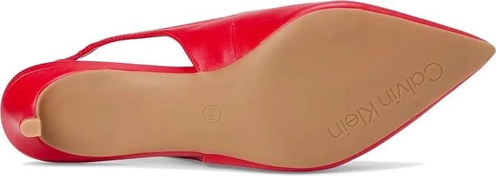 Calvin Klein Dainty Women's Shoes Red Leather : 6 M, Faux Leather - Image 3