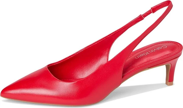 Calvin Klein Dainty Women's Shoes Red Leather : 6 M, Faux Leather - Image 5