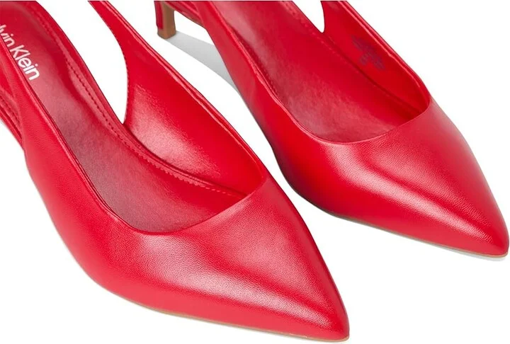 Calvin Klein Dainty Women's Shoes Red Leather : 6 M, Faux Leather - Image 7