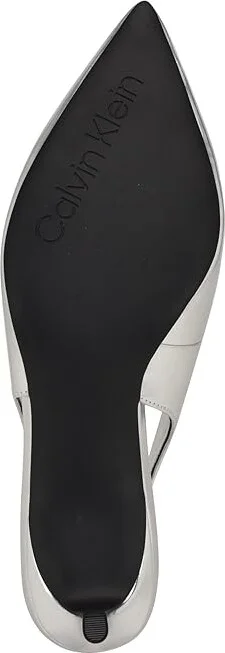 Calvin Klein Dainty Women's Shoes Silver : 7.5 M, Leather - Image 3