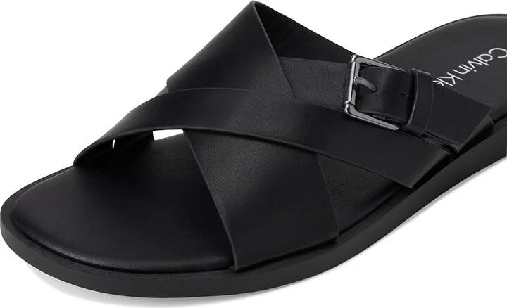 Calvin Klein Elon Men's Sandals Black : 13 M, Leather - Image 7