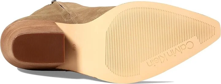 Calvin Klein Fallone Women's Boots Light Natural Suede : 6 M, Rubber/Suede - Image 3