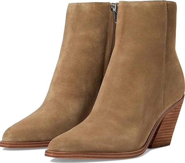 Calvin Klein Fallone Women's Boots Light Natural Suede : 6 M, Rubber/Suede