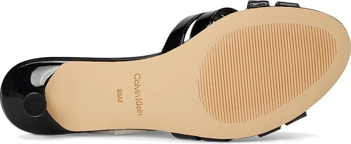 Calvin Klein Gabbie Women's Wedge Shoes Black Patent : 6.5 M, Faux Leather - Image 3