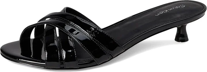 Calvin Klein Gabbie Women's Wedge Shoes Black Patent : 6.5 M, Faux Leather - Image 5