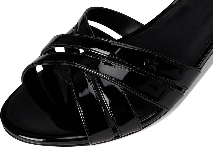 Calvin Klein Gabbie Women's Wedge Shoes Black Patent : 6.5 M, Faux Leather - Image 7