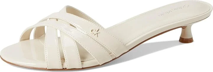 Calvin Klein Gabbie Women's Wedge Shoes Ivory Patent : 8 M, Faux Leather - Image 5