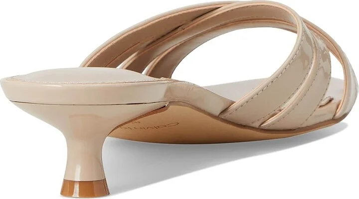 Calvin Klein Gabbie Women's Wedge Shoes Taupe Patent : 6 M, Faux Leather - Image 4