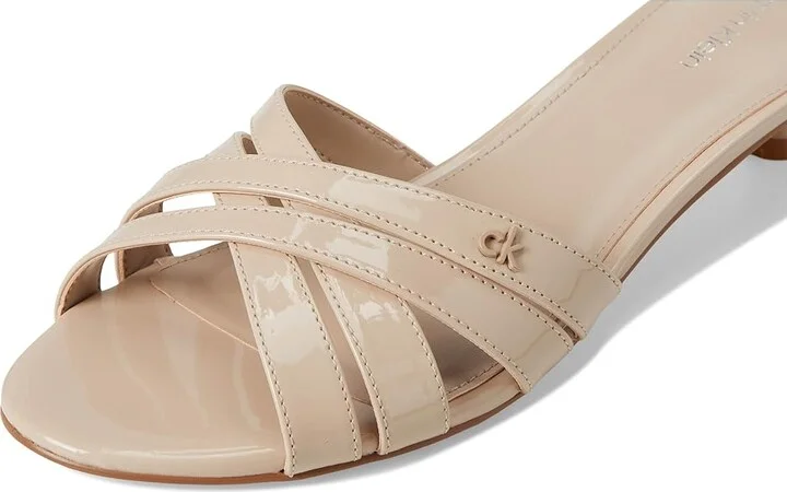 Calvin Klein Gabbie Women's Wedge Shoes Taupe Patent : 6 M, Faux Leather - Image 7