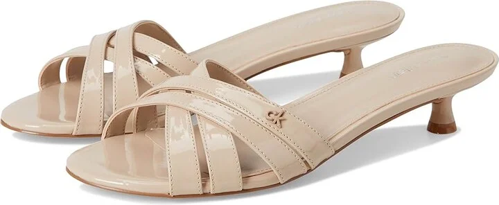 Calvin Klein Gabbie Women's Wedge Shoes Taupe Patent : 6 M, Faux Leather