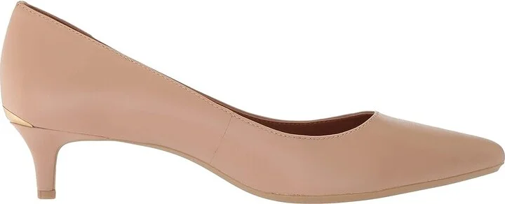 Calvin Klein Gabrianna Pump Women's 1-2 inch heel Shoes Desert Sand 1 : 5 M, Leather - Image 7