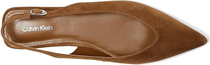 Calvin Klein Galiana Women's Shoes Dark Natural Suede : 8 M, Leather - Image 2