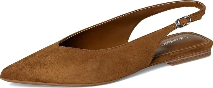Calvin Klein Galiana Women's Shoes Dark Natural Suede : 8 M, Leather - Image 5
