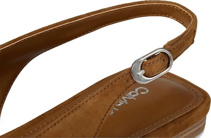 Calvin Klein Galiana Women's Shoes Dark Natural Suede : 8 M, Leather - Image 7