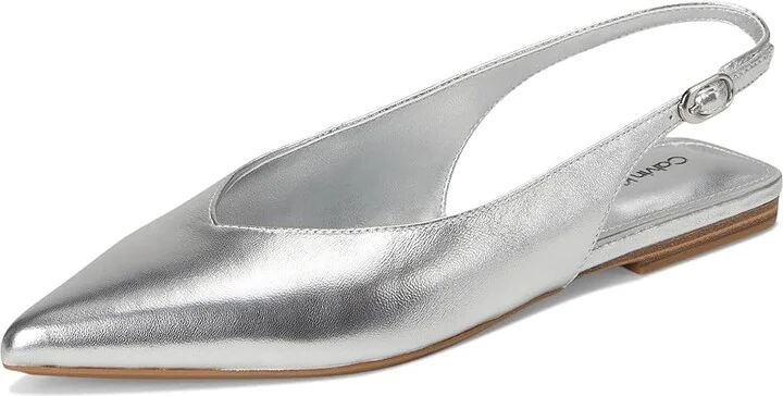 Calvin Klein Galiana Women's Shoes Silver Metallic Leather : 6.5 M - Image 5