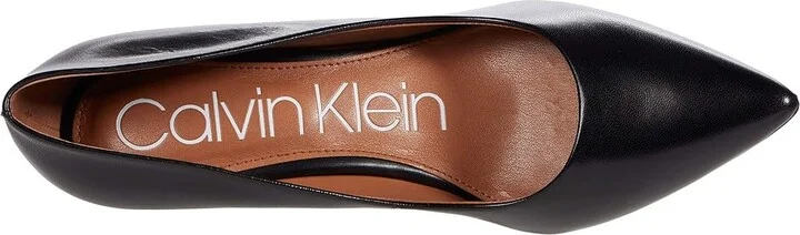 Calvin Klein Gayle Pump High Women's Heels Black Leather 1 : 5 M - Image 2