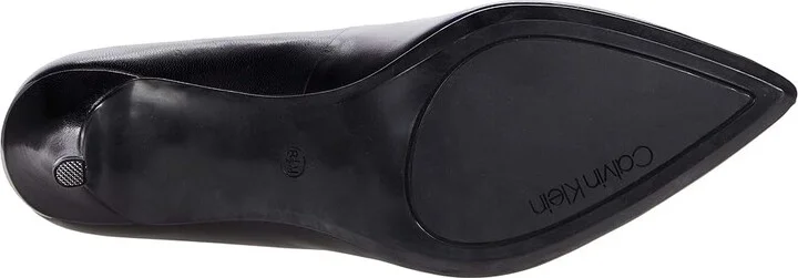 Calvin Klein Gayle Pump High Women's Heels Black Leather 1 : 5 M - Image 3
