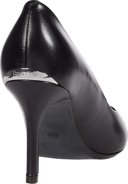 Calvin Klein Gayle Pump High Women's Heels Black Leather 1 : 5 M - Image 4