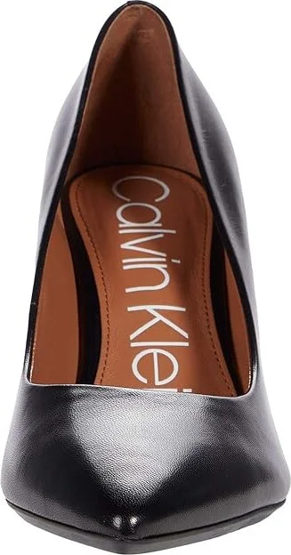 Calvin Klein Gayle Pump High Women's Heels Black Leather 1 : 5 M - Image 5