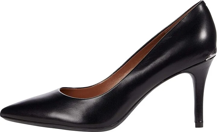 Calvin Klein Gayle Pump High Women's Heels Black Leather 1 : 5 M - Image 6