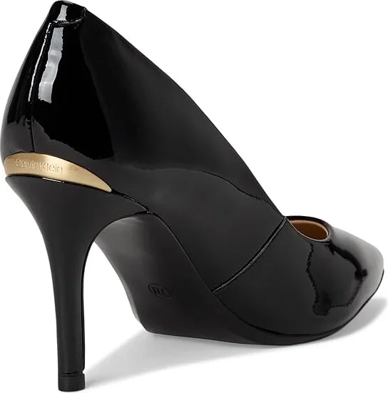 Calvin Klein Gayle Pump High Women's Heels Black Patent 1 : 5 M - Image 4