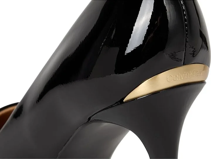 Calvin Klein Gayle Pump High Women's Heels Black Patent 1 : 5 M - Image 7