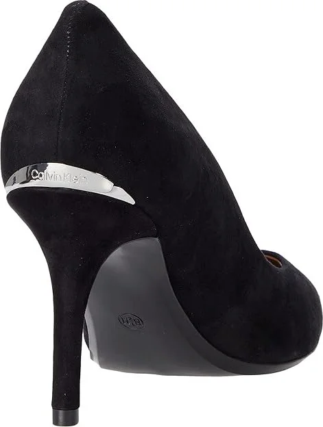 Calvin Klein Gayle Pump High Women's Heels Black Suede : 5 M - Image 4
