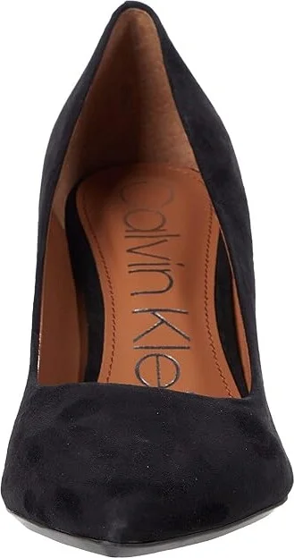 Calvin Klein Gayle Pump High Women's Heels Black Suede : 5 M - Image 5