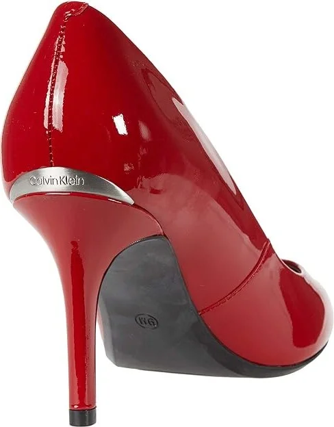 Calvin Klein Gayle Pump High Women's Heels Crimson Red 1 : 5 M - Image 4