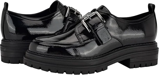 Calvin Klein Glenny Women's Flat Shoes Black : 6.5 M, Synthetic