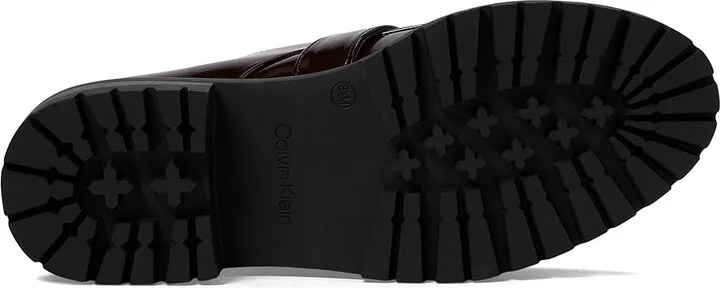 Calvin Klein Glenny Women's Flat Shoes Dark Red : 8.5 M, Synthetic - Image 3