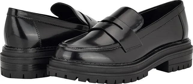 Calvin Klein Grant Women's Flat Shoes Black : 8 M, Synthetic