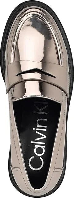 Calvin Klein Grant Women's Flat Shoes Pewter : 5 M, Synthetic - Image 2