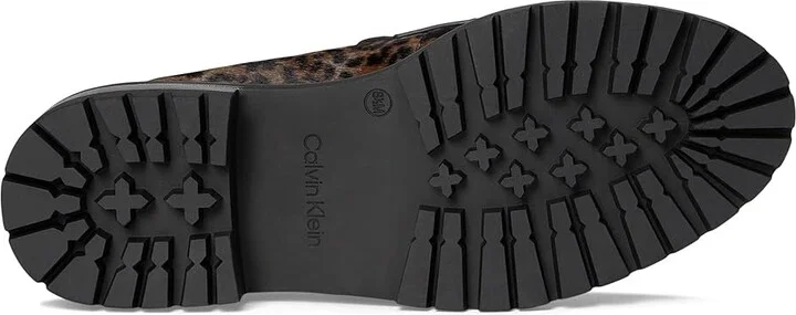 Calvin Klein Grantly Women's Flat Shoes Dark Natural Leopard : 6 M, Synthetic - Image 3
