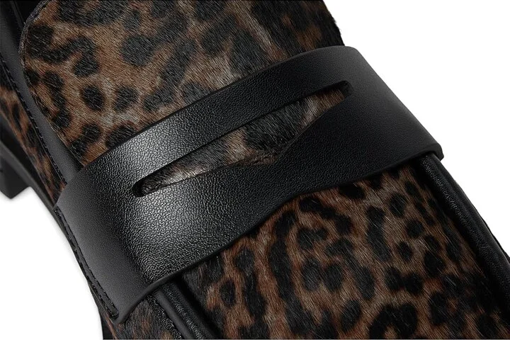 Calvin Klein Grantly Women's Flat Shoes Dark Natural Leopard : 6 M, Synthetic - Image 7