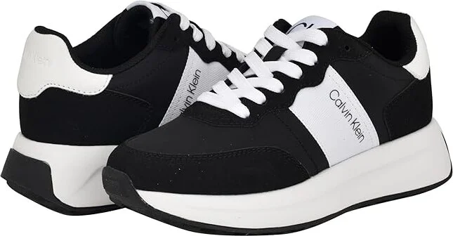 Calvin Klein Hallie Women's Shoes Black/White : 7 M