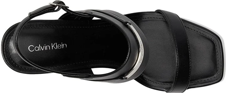 Calvin Klein Hallow Women's Sandals Black : 8.5 M, Leather - Image 2