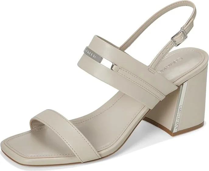 Calvin Klein Hallow Women's Sandals Taupe : 10 M, Leather - Image 5