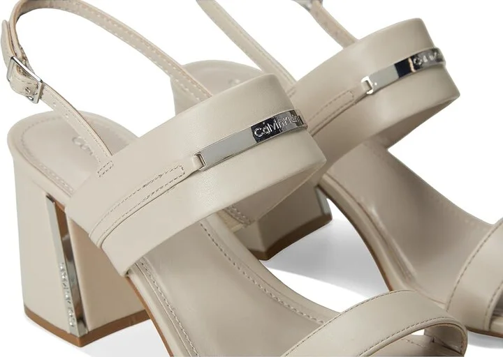 Calvin Klein Hallow Women's Sandals Taupe : 10 M, Leather - Image 7