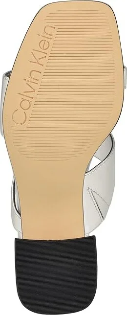Calvin Klein Hestia Women's Sandals Silver : 8 M, Synthetic - Image 3
