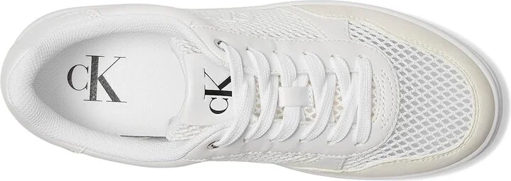 Calvin Klein Heyra Women's Shoes Light Grey/White : 6.5 M, Leather/Suede - Image 2
