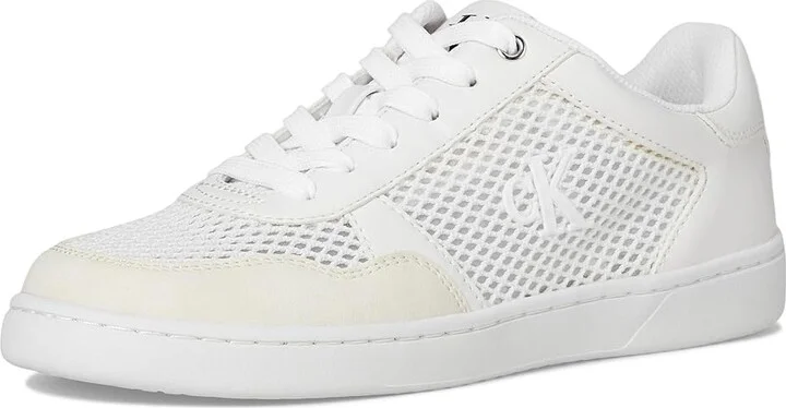 Calvin Klein Heyra Women's Shoes Light Grey/White : 6.5 M, Leather/Suede - Image 5