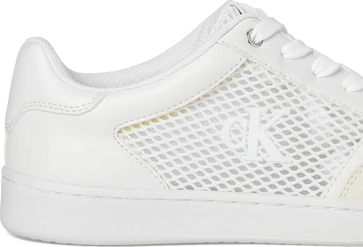 Calvin Klein Heyra Women's Shoes Light Grey/White : 6.5 M, Leather/Suede - Image 7