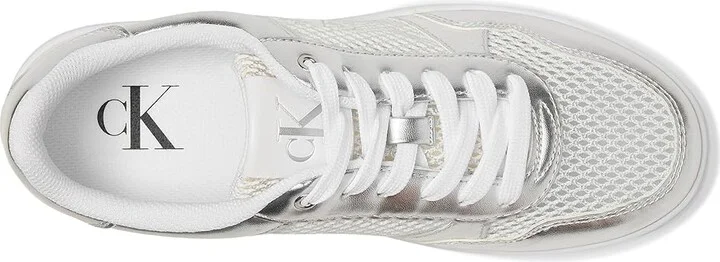 Calvin Klein Heyra Women's Shoes Silver Metallic : 7.5 M, Leather/Suede - Image 2