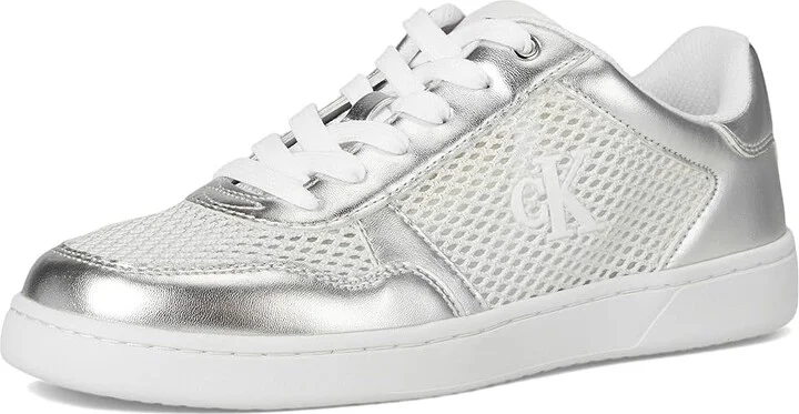 Calvin Klein Heyra Women's Shoes Silver Metallic : 7.5 M, Leather/Suede - Image 5