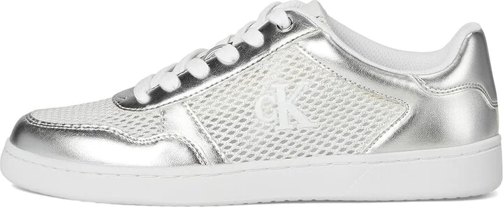 Calvin Klein Heyra Women's Shoes Silver Metallic : 7.5 M, Leather/Suede - Image 6
